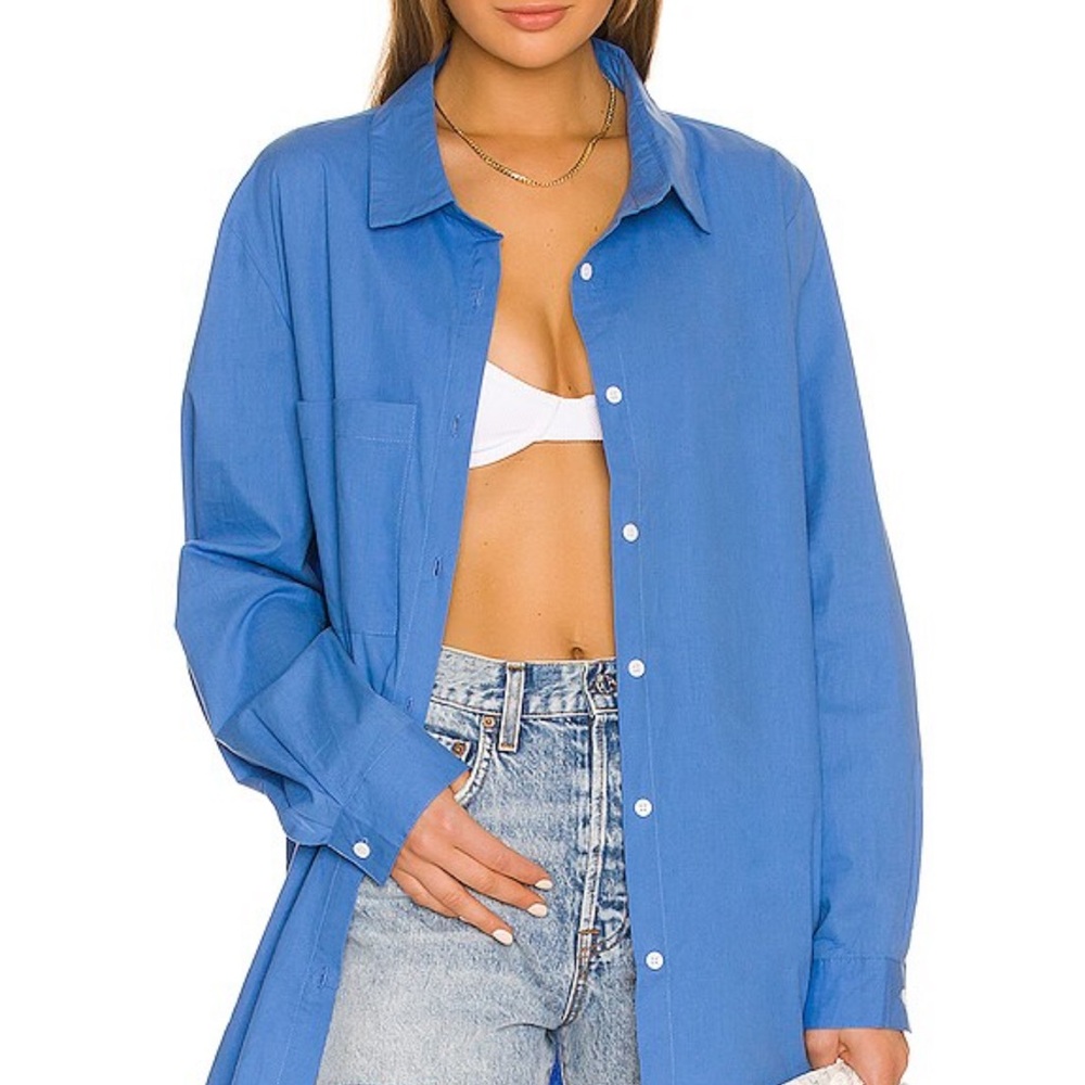 SNDYS 

Bello Button Up in Blue